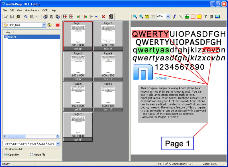! Multi-Page TIFF Editor Screenshot